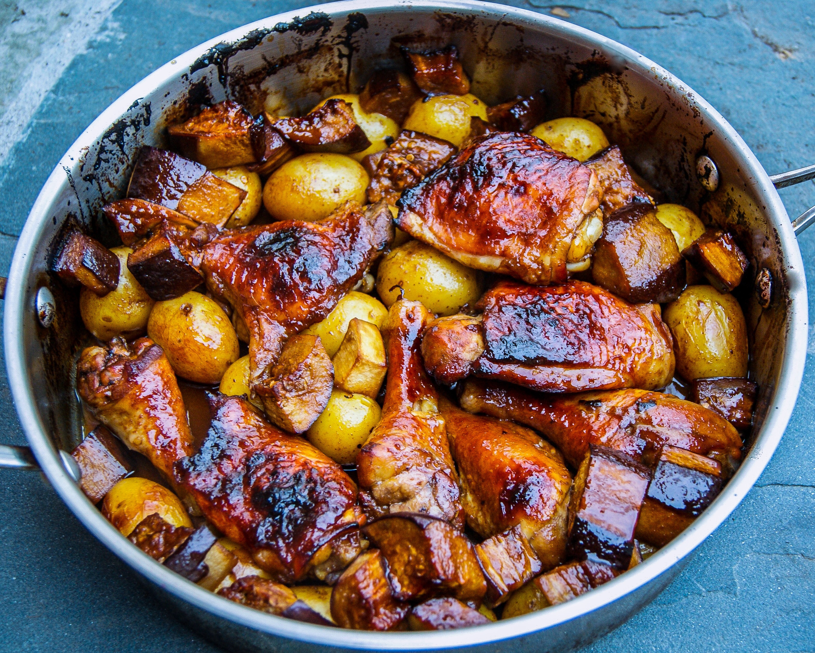 Chicken, Potato And Eggplant In Pomegranate And Date Syrup - Vered's ...